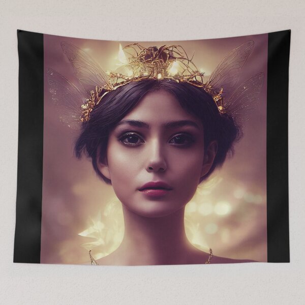 Item preview,  Princesa Golden Wings y Crown ojos marrones designed and sold by Stanley de Wekker.