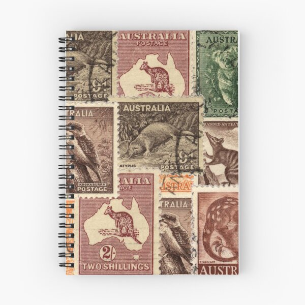 Item preview, Vintage Australian Postage Stamps Collection designed and sold by NaturePrints.