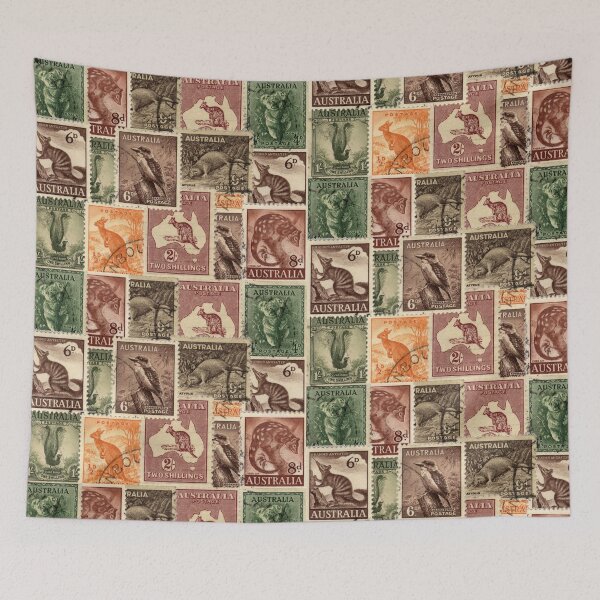 Item preview, Vintage Australian Postage Stamps Collection designed and sold by NaturePrints.