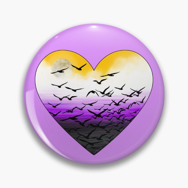 Item preview, A heart full of non-binary freedom designed and sold by Art by Veya.