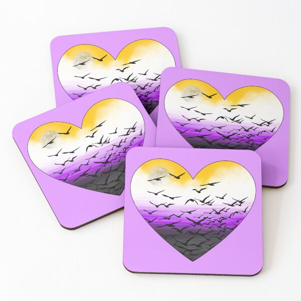 Item preview, A heart full of non-binary freedom designed and sold by Art by Veya.
