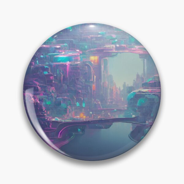 Item preview, Futuristic cityscape drawing designed and sold by mgtime.