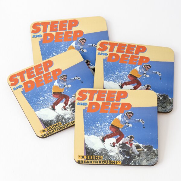 Item preview, Steep and Deep - Warren Miller ski poster designed and sold by heymate.