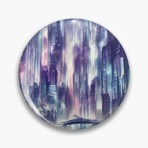 Item preview, Urban futuristic cityscape designed and sold by mgtime.