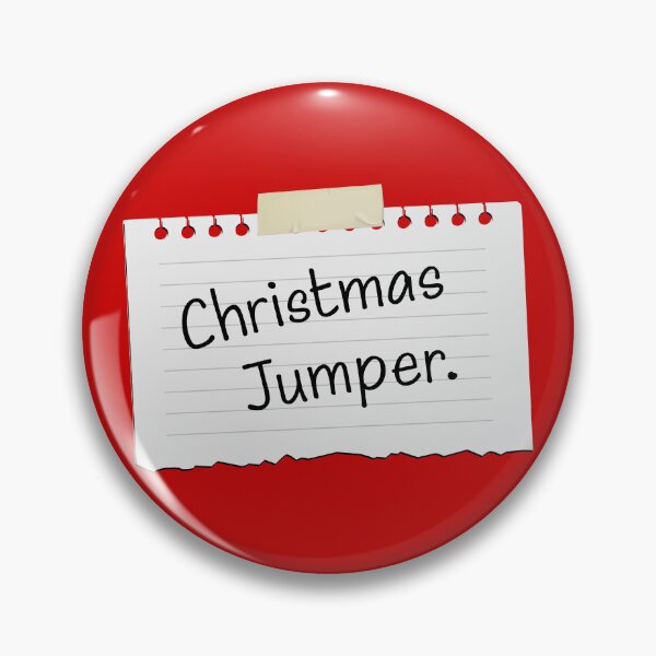 Item preview, Funny Anti-Christmas Jumper (On Red) - Office Party Stationery Edition (Black Writing) designed and sold by STUDIO-72.
