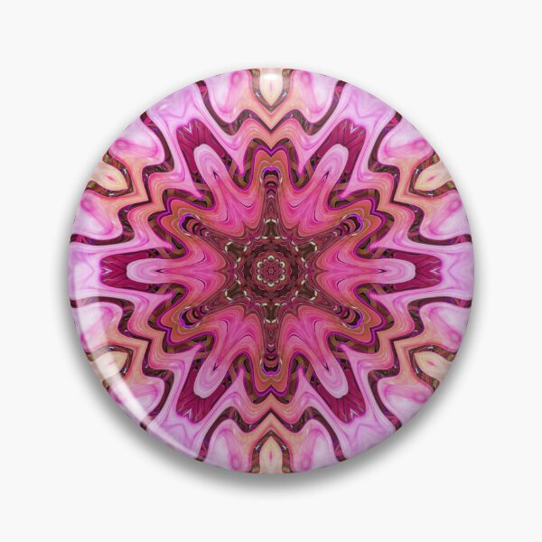 Item preview, Boho Vibes Abstract Kaleidoscope Maximalism Hippie Style Eclectic Mix of Pink Lilac Cream 3 of 16 designed and sold by Beachy.