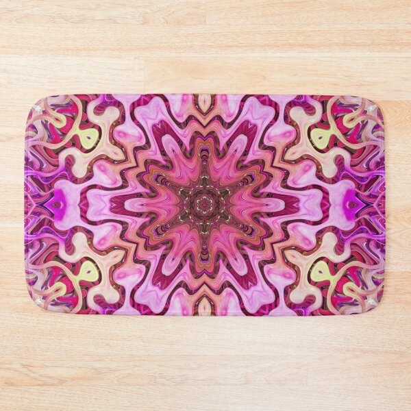 Item preview, Boho Vibes Abstract Kaleidoscope Maximalism Hippie Style Eclectic Mix of Pink Lilac Cream 3 of 16 designed and sold by Beachy.