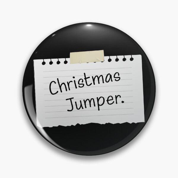 Item preview, Funny Anti-Christmas Jumper (On Black) - Office Party Stationery Edition (Black Writing) designed and sold by STUDIO-72.