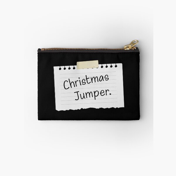 Item preview, Funny Anti-Christmas Jumper (On Black) - Office Party Stationery Edition (Black Writing) designed and sold by STUDIO-72.