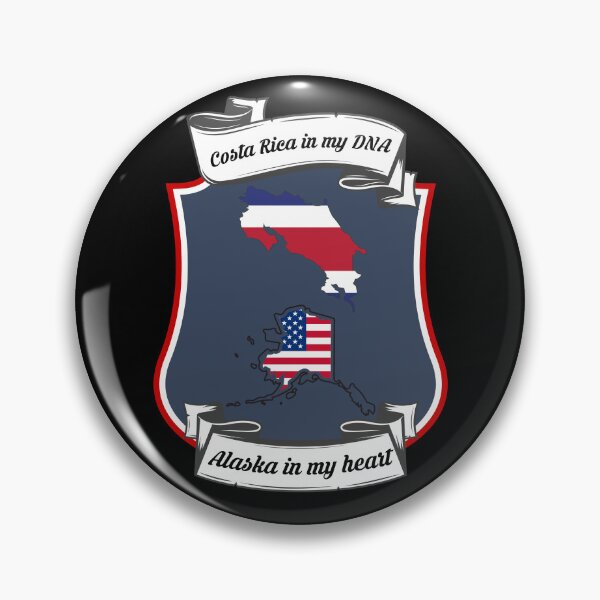 Item preview, Costa Rica in my DNA, Alaska in my heart Heritage designed and sold by Tony ⭐⭐⭐⭐⭐.