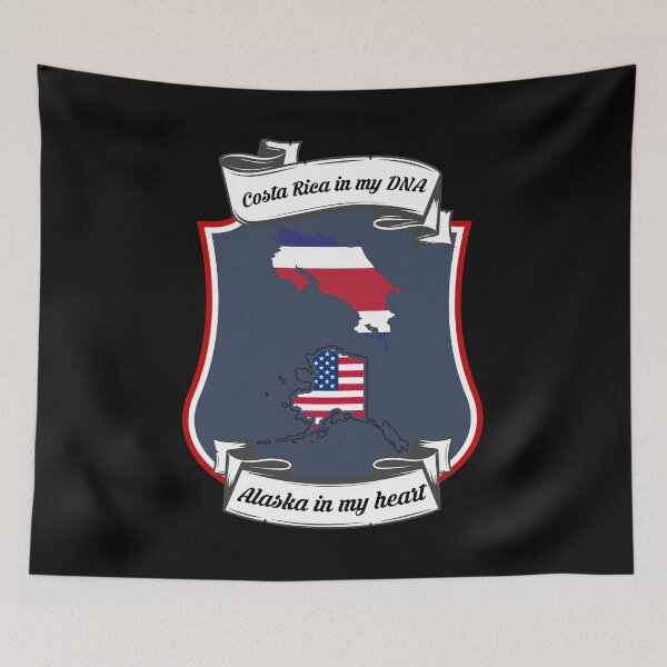 Item preview, Costa Rica in my DNA, Alaska in my heart Heritage designed and sold by Tony ⭐⭐⭐⭐⭐.