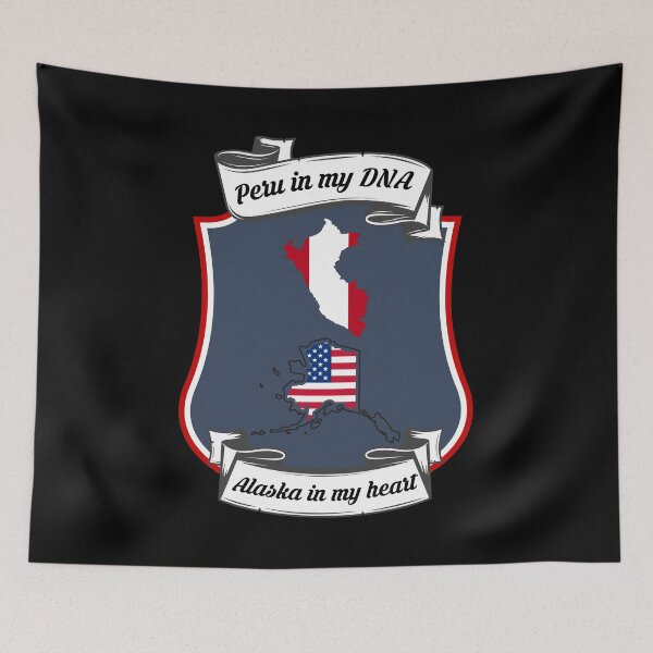Item preview, Peru in my DNA, Alaska in my heart Heritage designed and sold by Tony ⭐⭐⭐⭐⭐.