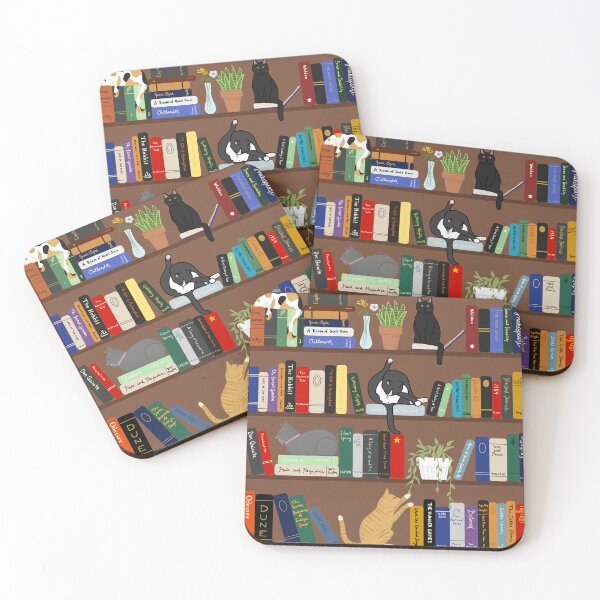 Item preview, Cat Library Pattern designed and sold by BluebellPainter.