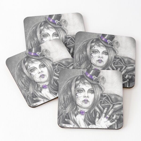 Item preview, Amethyst Birthstone Art Broken Doll Carnival Doll Art Purple Art designed and sold by Deanna Davoli.