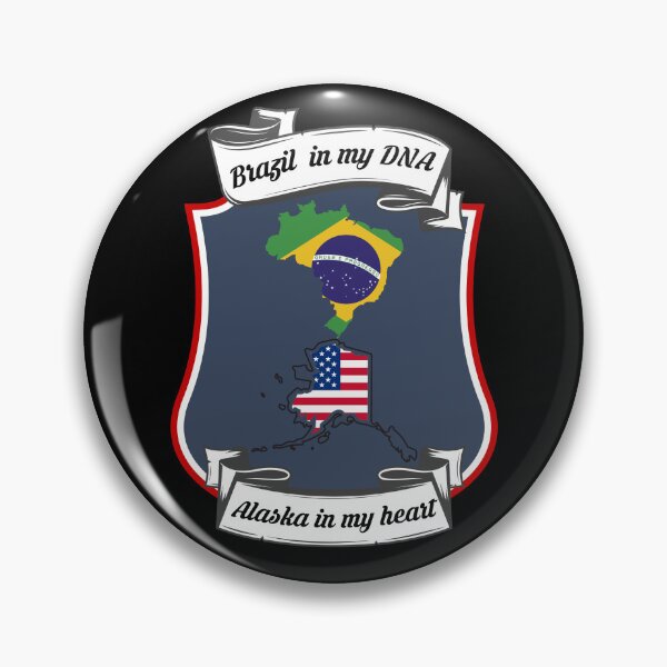 Item preview, Brazil in my DNA, Alaska in my heart Heritage designed and sold by Tony ⭐⭐⭐⭐⭐.