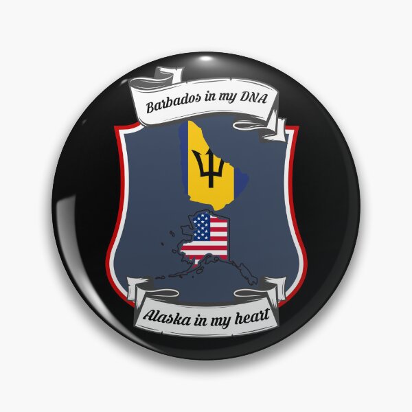 Item preview, Barbados in my DNA, Alaska in my heart Heritage designed and sold by Tony ⭐⭐⭐⭐⭐.