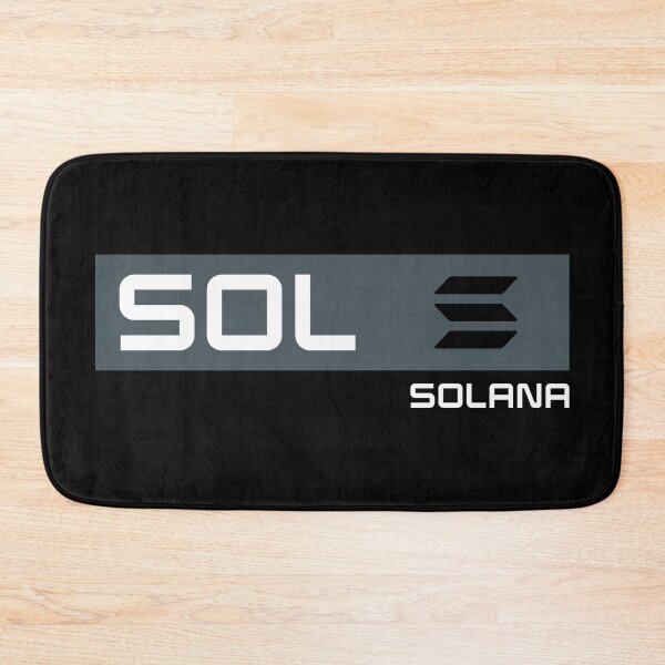 Item preview, Solana SOL Crypto Altcoin - Simple and Minimal Grey Design designed and sold by CryptoMoods.