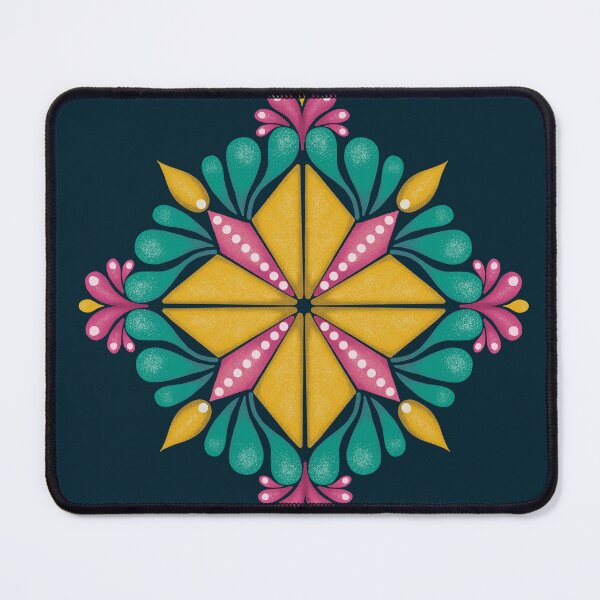 Item preview, AP256-2 Diamond Mandala - Yellow & Blue designed and sold by DuckyRubin.
