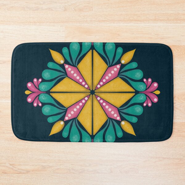 Item preview, AP256-2 Diamond Mandala - Yellow & Blue designed and sold by DuckyRubin.