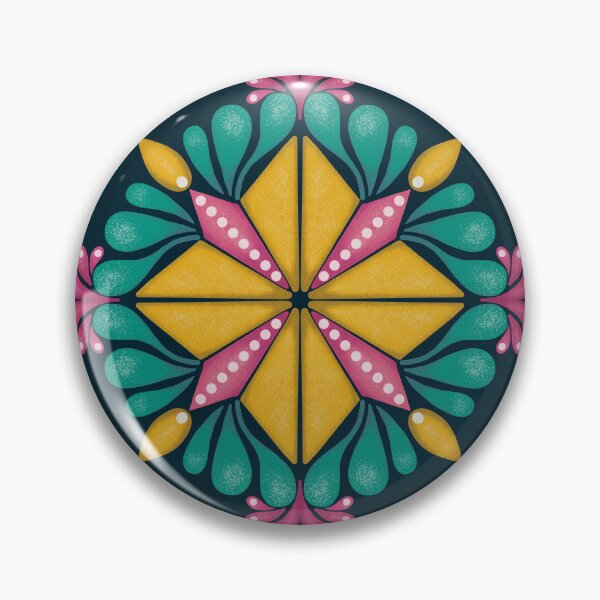 Item preview, AP256-2 Diamond Mandala - Yellow & Blue designed and sold by DuckyRubin.