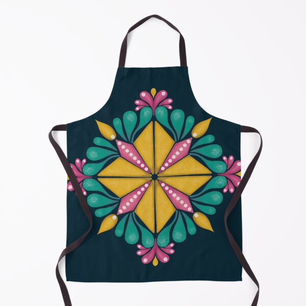 Item preview, AP256-2 Diamond Mandala - Yellow & Blue designed and sold by DuckyRubin.