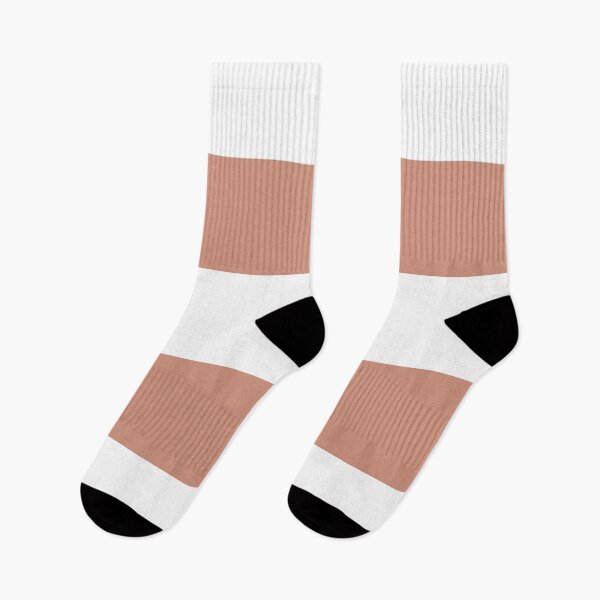 Aperçu de l'œuvre Muted Coral White Minimal Horizontal Stripe Pattern Pairs BHG 2023 Color of the Year Canyon Ridge créée et vendue par ColorOfTheYears.