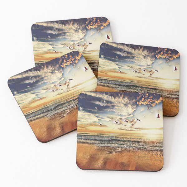 Item preview, Beach and sunset designed and sold by MagiLand ⭐⭐⭐⭐⭐.