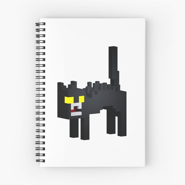 Item preview, Angry Black Cat With Yellow Eyes in Voxel Art designed and sold by Si Pakne.