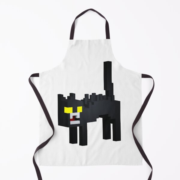 Item preview, Angry Black Cat With Yellow Eyes in Voxel Art designed and sold by Si Pakne.