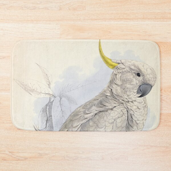 Item preview, Edward Lear  Greater Sulphur-crested Cockatoo designed and sold by OldTimeArt.