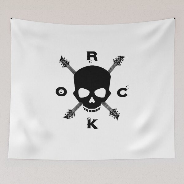 Item preview, Rock and Roll T-shirt Rock Skull Guitar designed and sold by Red50.