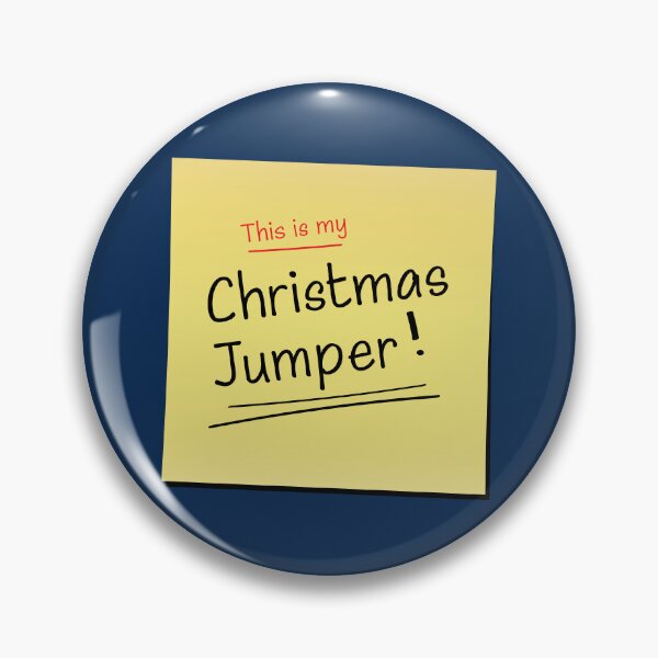 Item preview, This is my Christmas Jumper - Sticky Post It Note Edition (On Blue) designed and sold by STUDIO-72.