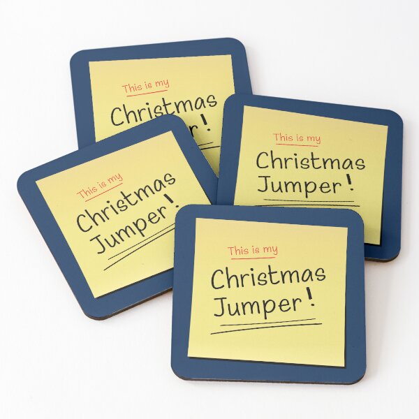 Item preview, This is my Christmas Jumper - Sticky Post It Note Edition (On Blue) designed and sold by STUDIO-72.