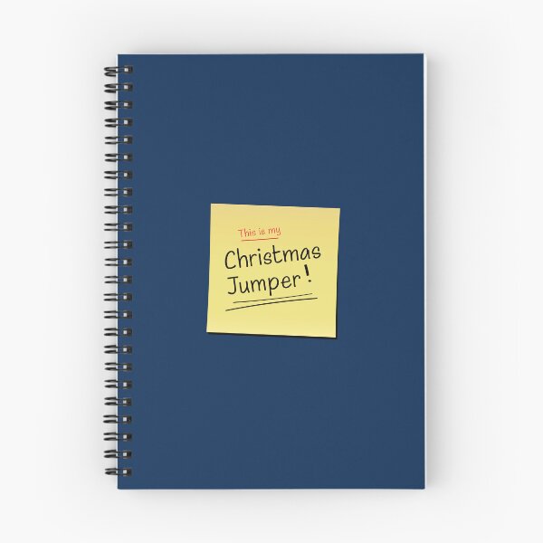 Item preview, This is my Christmas Jumper - Sticky Post It Note Edition (On Blue) designed and sold by STUDIO-72.