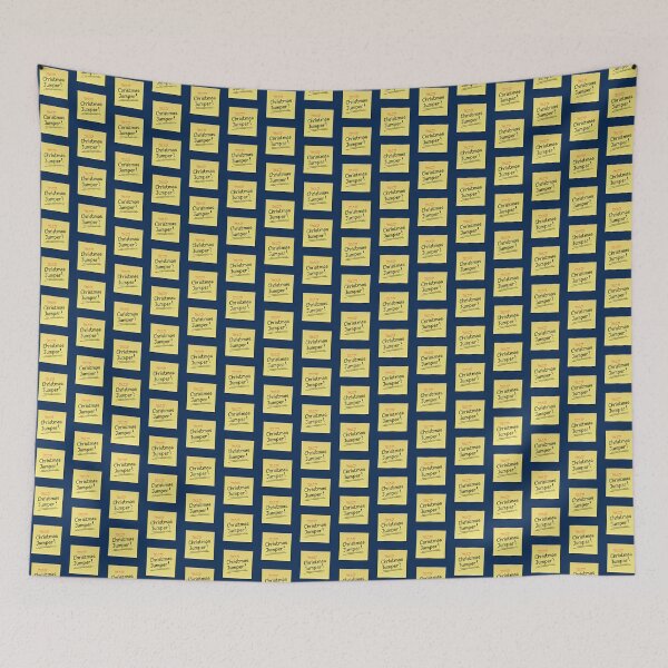 Item preview, This is my Christmas Jumper - Sticky Post It Note Edition (On Blue) designed and sold by STUDIO-72.