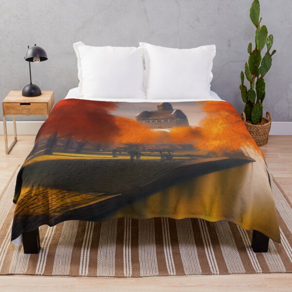 Item preview, Old city walk during fall designed and sold by FromAIwithLove.
