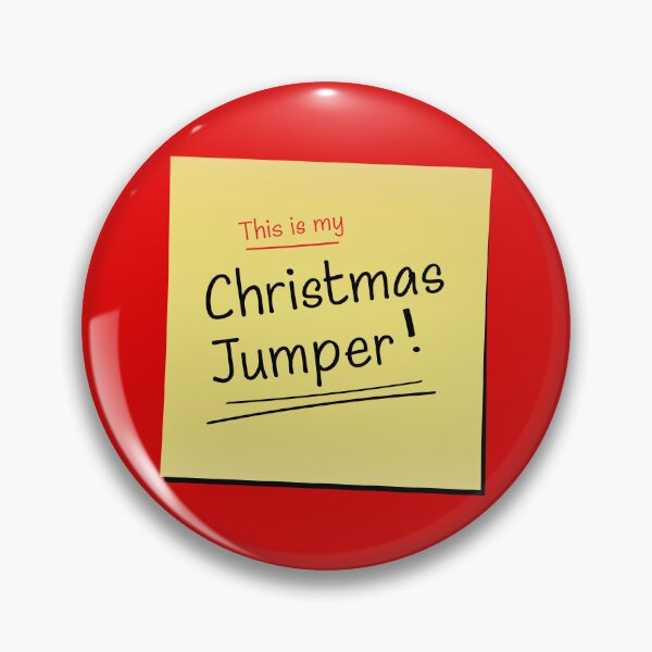 Item preview, This is my Christmas Jumper - Sticky Post It Note Edition (On Red) designed and sold by STUDIO-72.