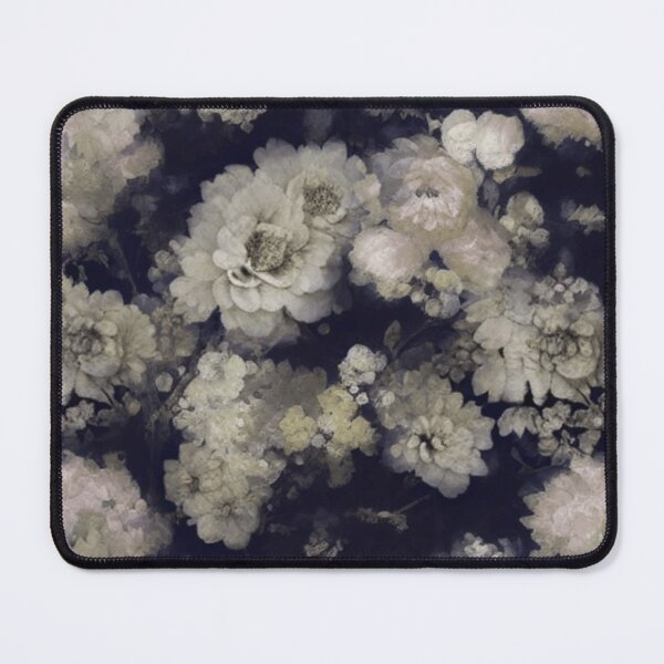 Item preview, Whimsical White Antique Botanical Midnight Garden Flowers designed and sold by IZiets.