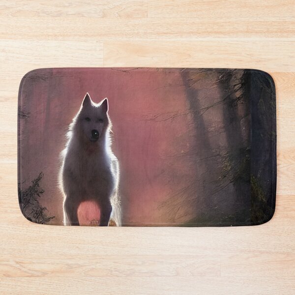 Item preview, Wolf Ghost Good Luck Painting Fall Forest Path Autumn designed and sold by Aniyah.