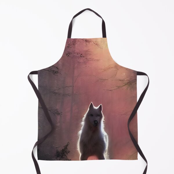 Item preview, Wolf Ghost Good Luck Painting Fall Forest Path Autumn designed and sold by Aniyah.