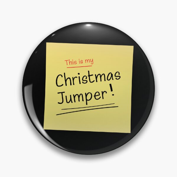 Item preview, This is my Christmas Jumper - Sticky Post It Note Edition (On Black) designed and sold by STUDIO-72.