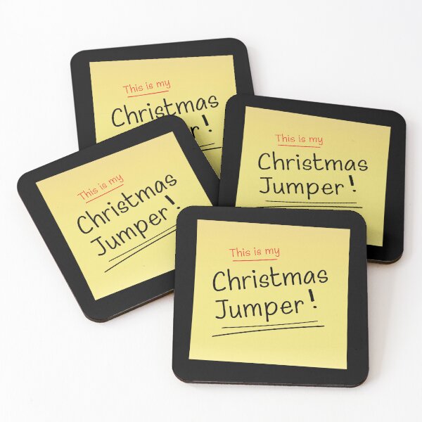Item preview, This is my Christmas Jumper - Sticky Post It Note Edition (On Black) designed and sold by STUDIO-72.