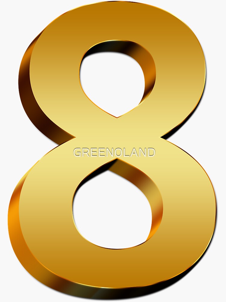 "Number, Number 8, Typeface, Number, Circle Png Free Download" Sticker ...