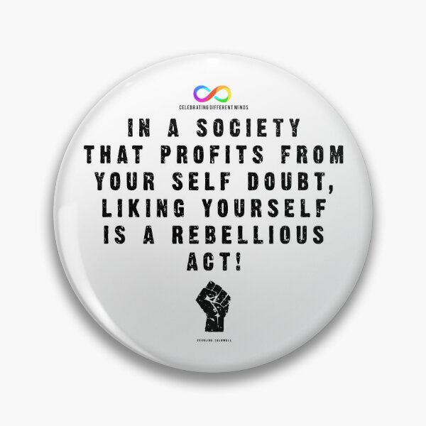 Item preview, Liking yourself is a rebelious act for lighter T-shirts designed and sold by Death Rock Tee.