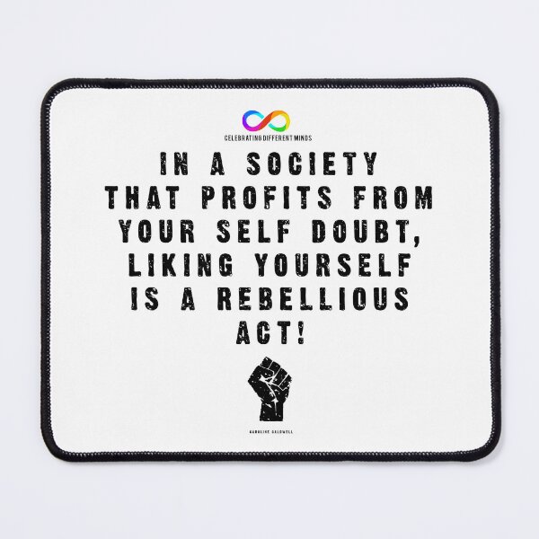 Item preview, Liking yourself is a rebelious act for lighter T-shirts designed and sold by Death Rock Tee.