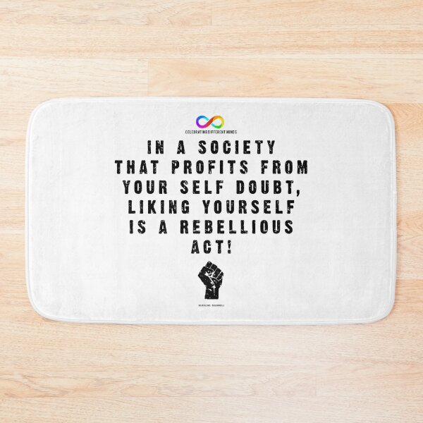 Item preview, Liking yourself is a rebelious act for lighter T-shirts designed and sold by Death Rock Tee.