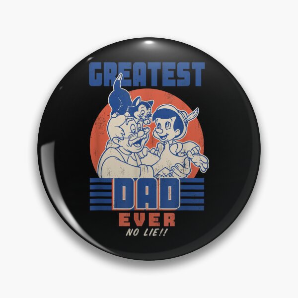 Item preview, Pinocchio and Geppetto Greatest Dad Ever No Lie  designed and sold by CarolRogan.