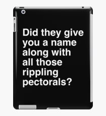 Pectorals White iPad Case/Skin
