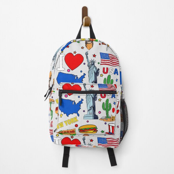 Item preview, I love United States. Hand drawn American elements, map and flag designed and sold by mashmosh.