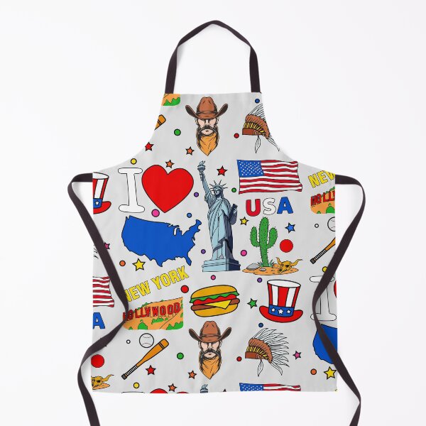 Item preview, I love United States. Hand drawn American elements, map and flag designed and sold by mashmosh.